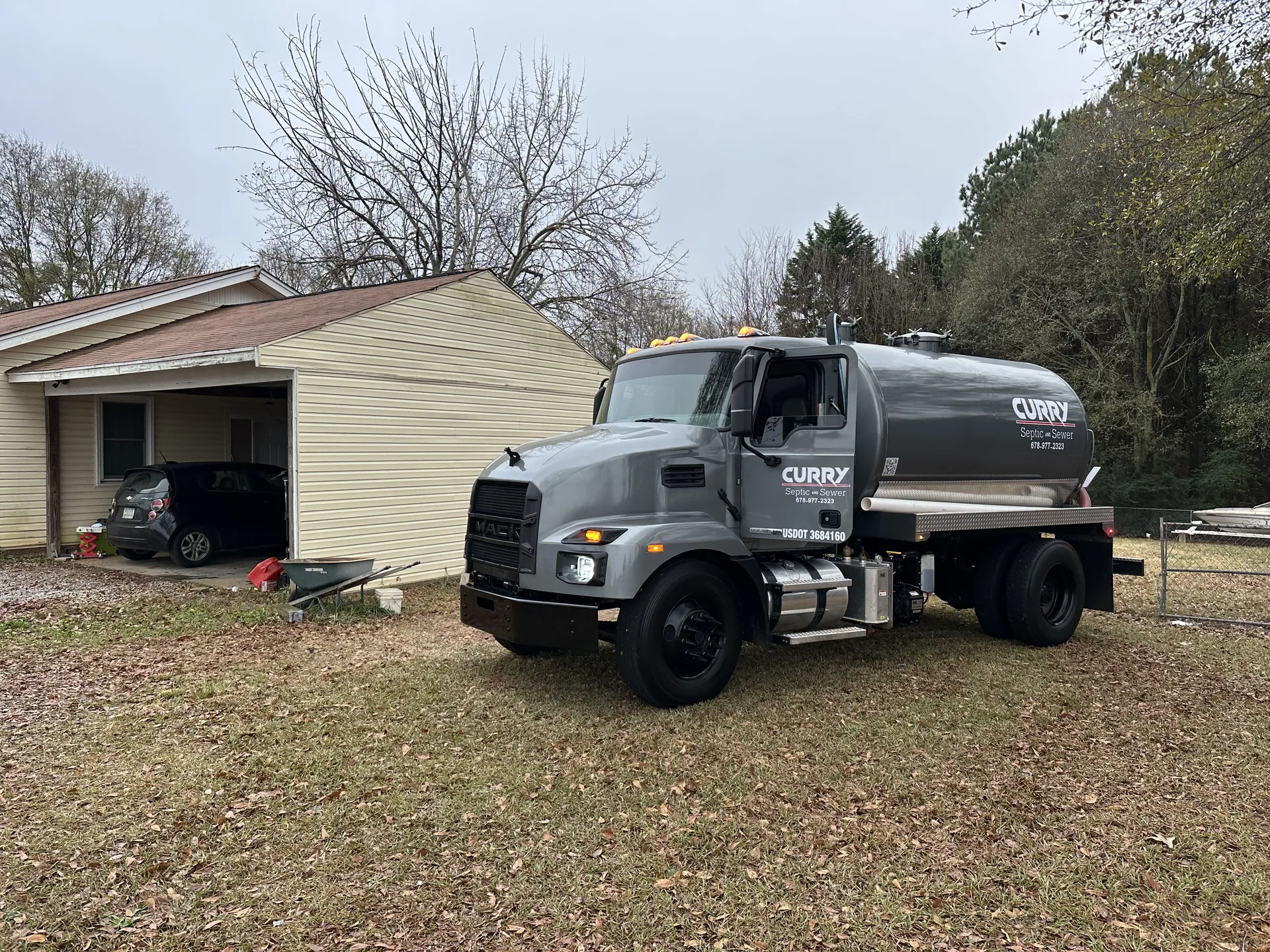 Curry septic sewer pump truck residential 3