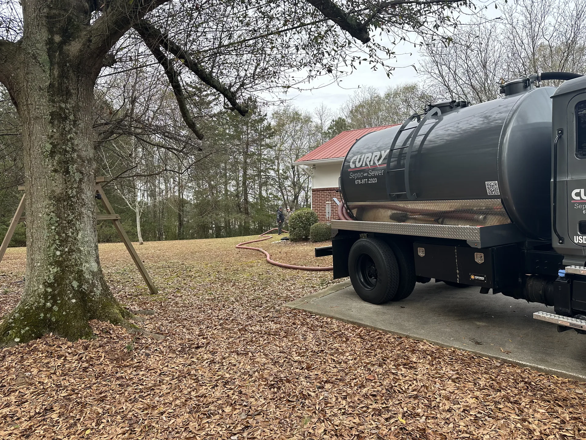Curry septic sewer pump truck residential service 3