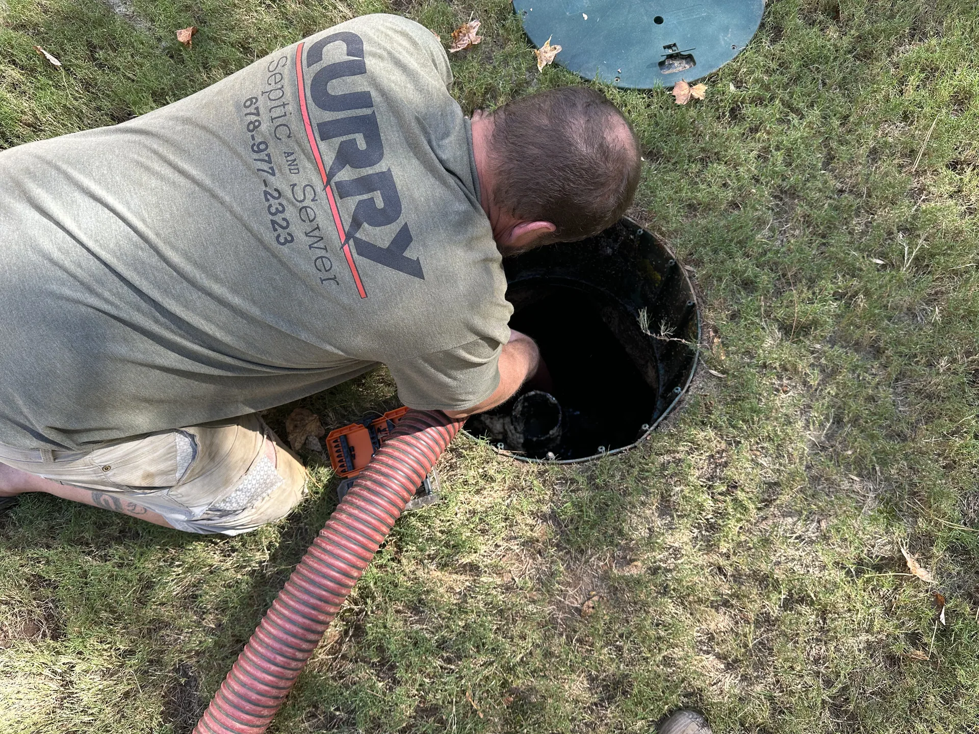 Curry septic sewer tank pumping inspection